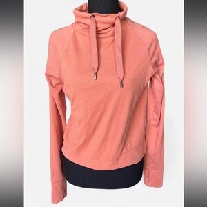 Cozy Coral Cowl Neck Sweater